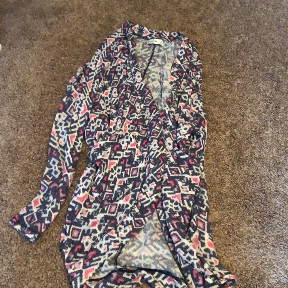 Girls Abercrombie kids long sweater jacket